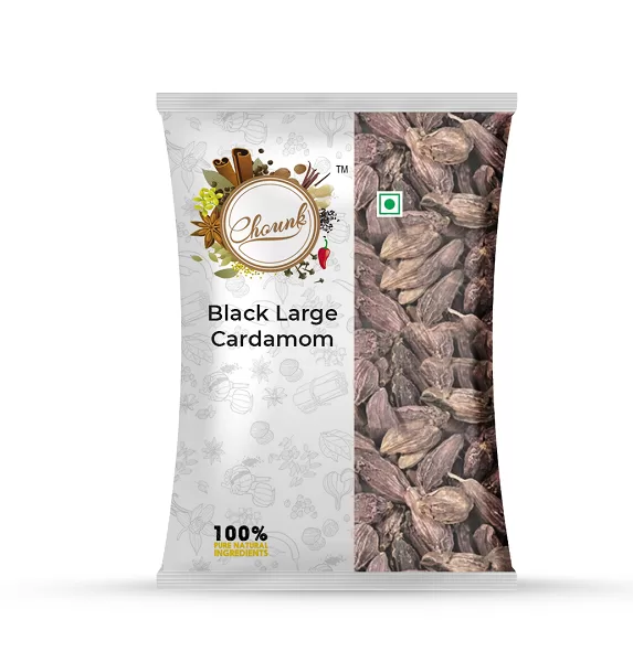 Chounk Black Large Whole Cardamom | Badi Elaichi 100g