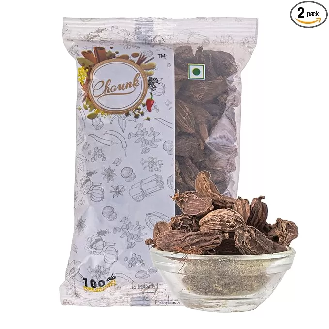 Chounk Black Large Whole Cardamom | Badi Elaichi 100g