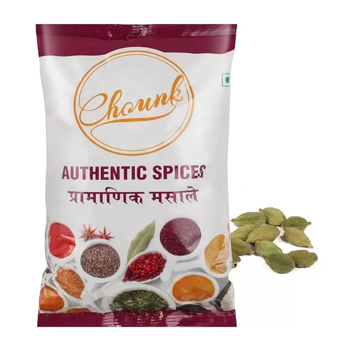 Chounk Green Cardamom, Choti Eliachi Size 7mm 1Kg